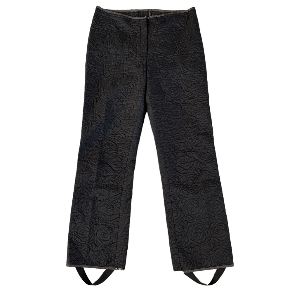Nanette Lepore Black Quilted Stirrup Pants